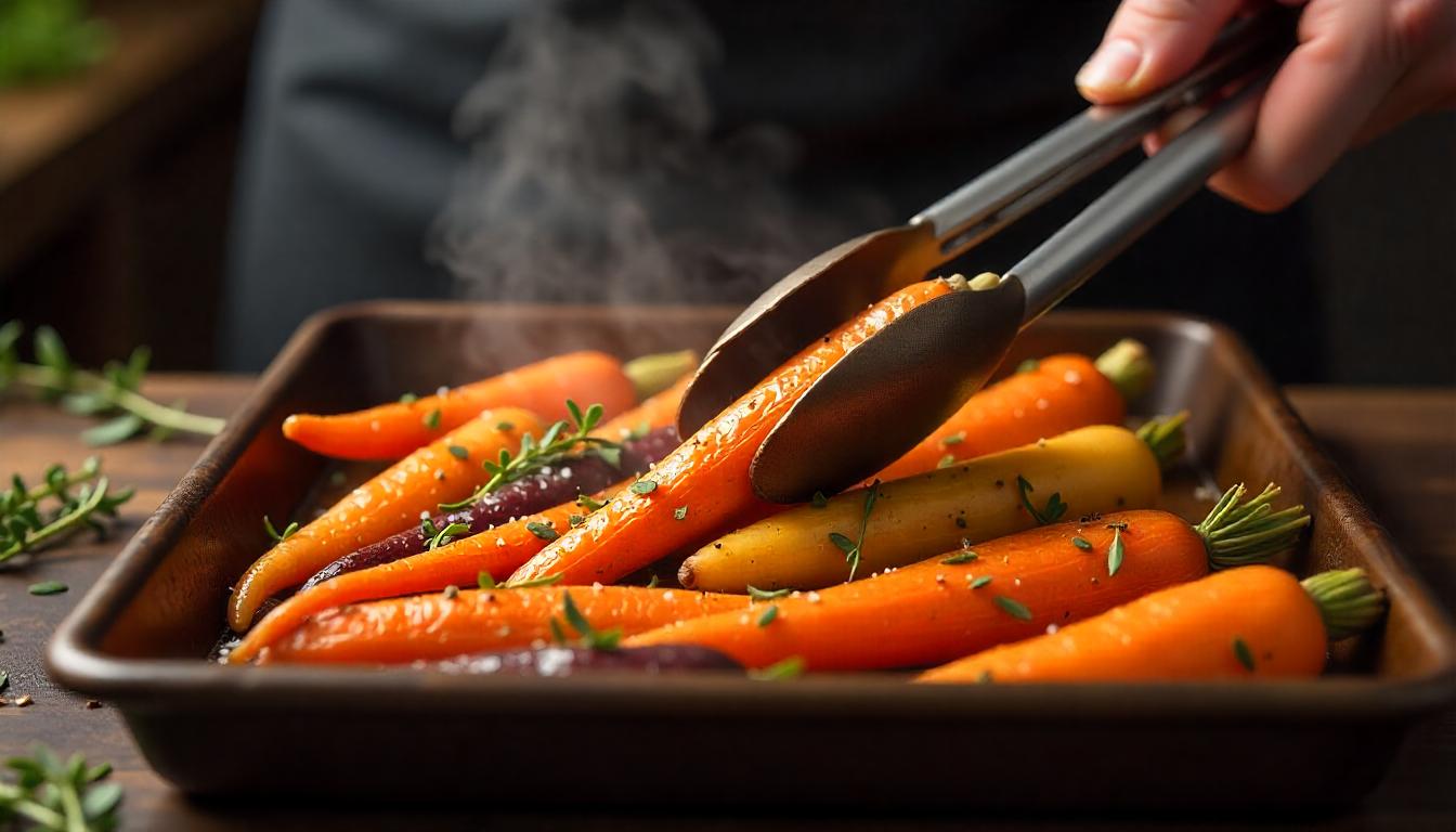 Carottes Rôties au Miel et au Thym