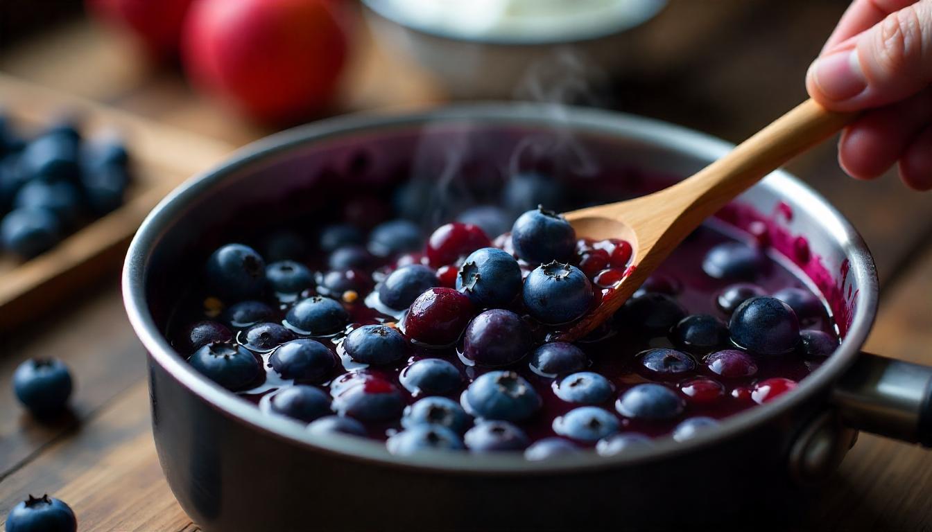 Compote de Myrtilles Maison